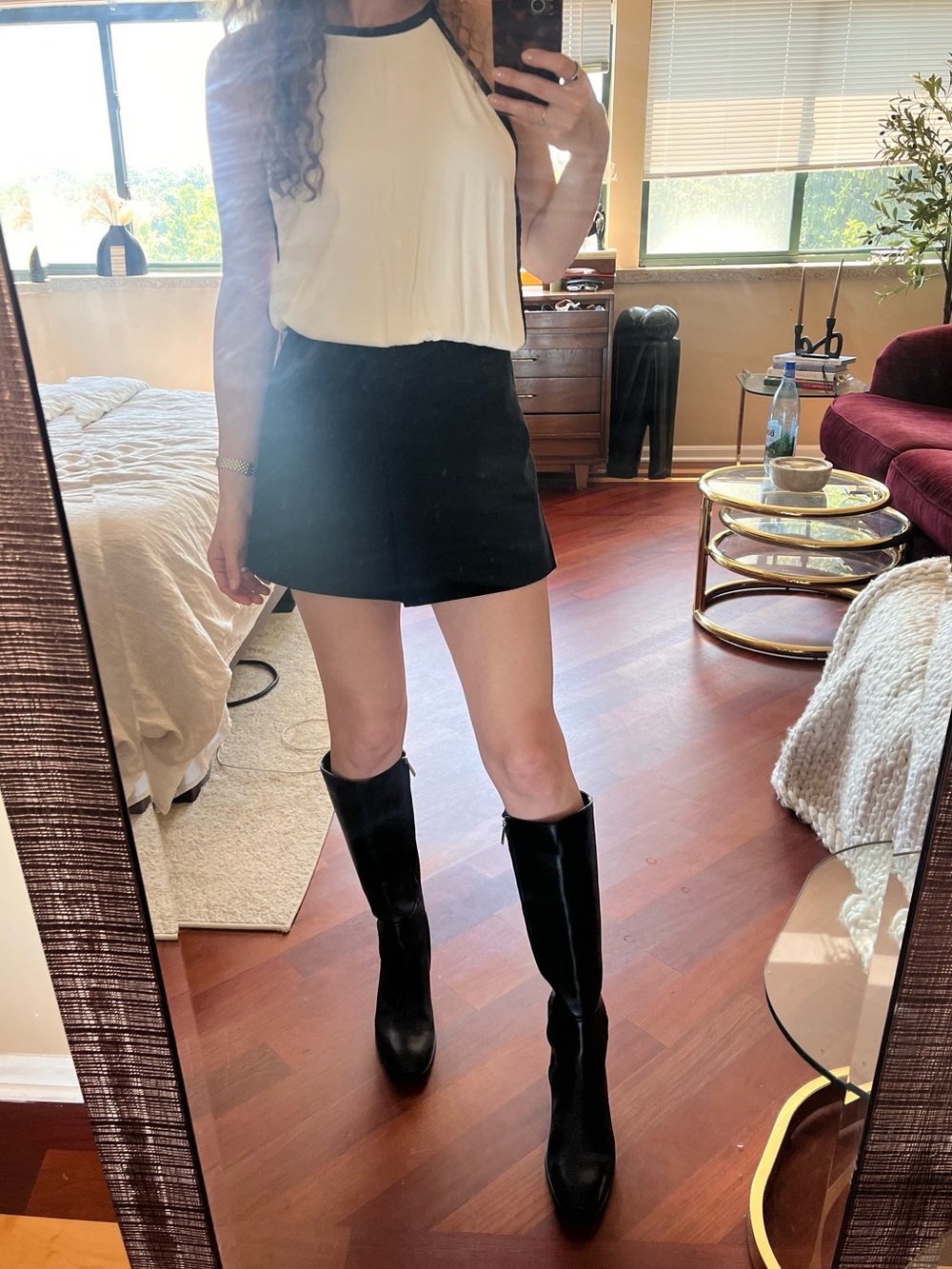 GORGEOUS Aquatalia Waterproof Black Knee-High Women's Boots 9